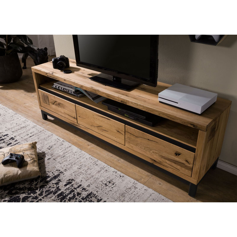 Villanders Unfinished TV Stand for TVs up to 75", Ecru