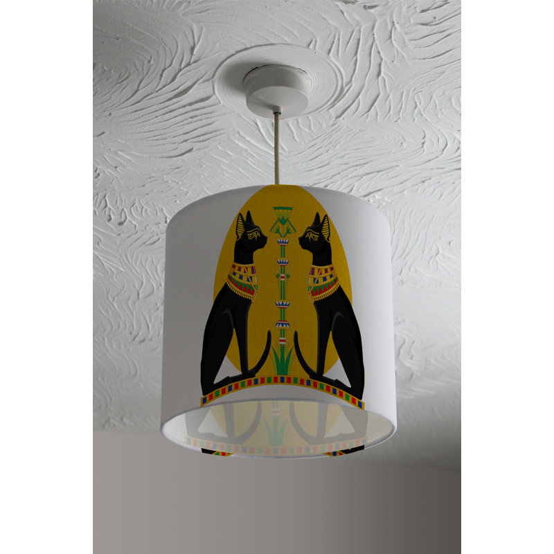 Cotton Drum Lamp Shade ( Uno ), 22cm H x 25cm W x 25cm D