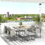 8 - Person Patio Dining Set with Square Table , Cushions Included
