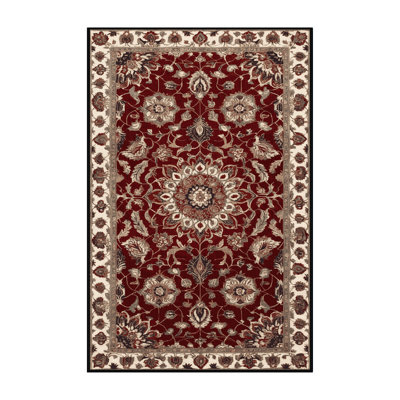 Machine Washable Persian Brown Area Rug