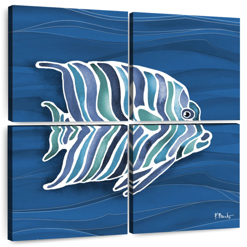Brampt Tahiti Blues I, H 26 po x l 26 po