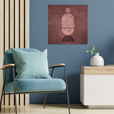 «Echoing Geometric Abstract Geometric Modern Landscape Nature», art mural