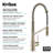 Oletto 2-in-1 Pull-Down Single Handle Kitchen Faucet-79074721