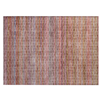 Machine Washable Indoor/Outdoor Oden ACN2155 Striped Rug
