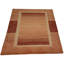 Tapis rectangulaire en coton / laine de couleur cannelle clair 3 pi x 5 pi Osinachi