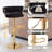 6 Pcs Upholstered Bar Stools With Woven Backrest, Height Adjustable Counter Stools Set Of 6, Swivel Kitchen Stools-103230827