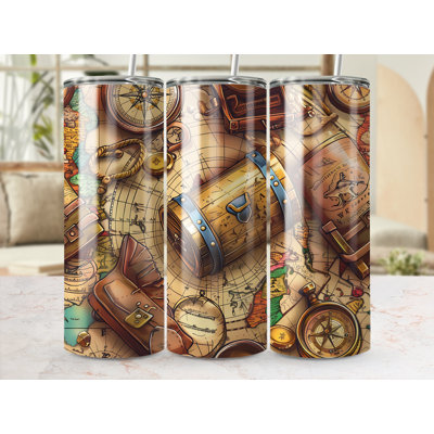 Choose Handmade Tumblers 591 mL Vacuum Insulated Stainless Steel (18/8) Travel Tumbler with Straw