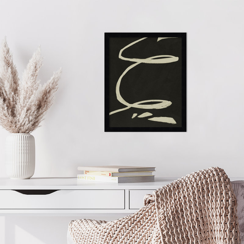 Neutral Spring III by Jacob Green, 17" H x 14" W x 1" D, Black