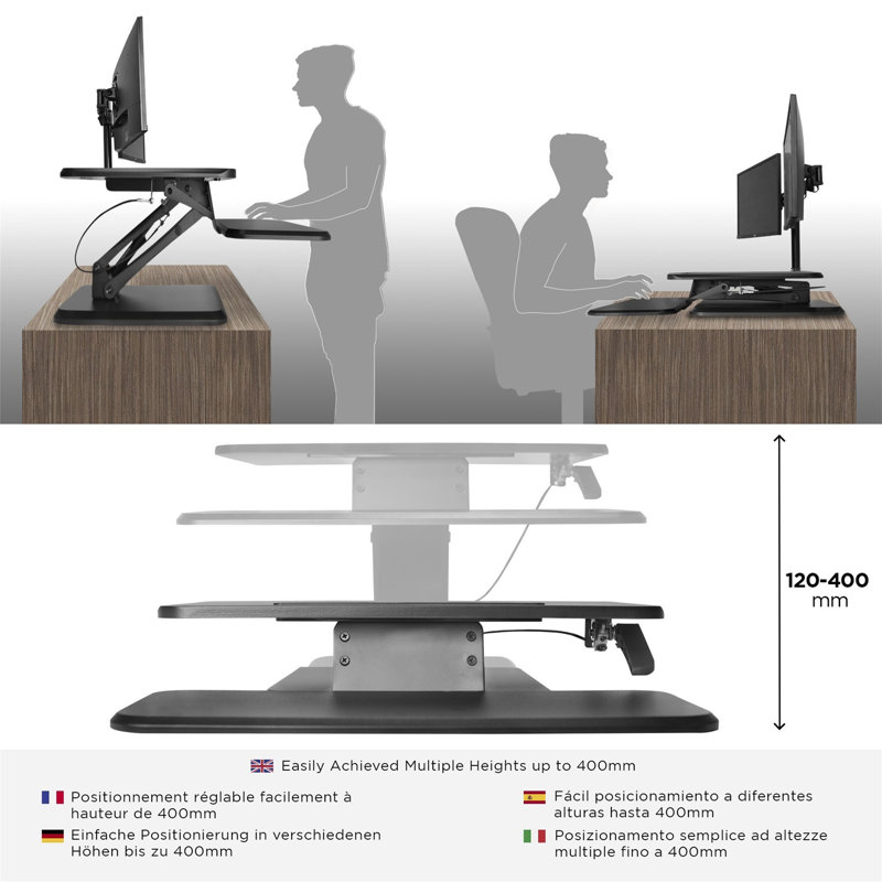 Steel Standing Desk Converter
