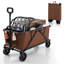 Chariot de chariot robuste Costway avec porte-bouteilles de guidon réglables et pochette de rangement-101535294