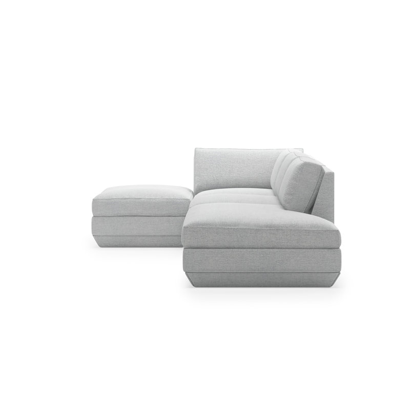 Podium 4 PC Lounge Sectional B, Bayview Silver