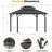 Horizon 10' x 12' Hard Top Gazebo With Solar Self Powered LED Lights, Mosquito Netting and Canopy Hook-108206367-110364335