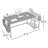Myra 47" W Home Office Computer Writing Study Desk with Storage Shelves-1220736454