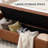 Soraiya 65'' Upholstered Storage Bench With Two Pillows-515489691