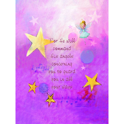Angels Psalm 91 - Impression sur toile tendue