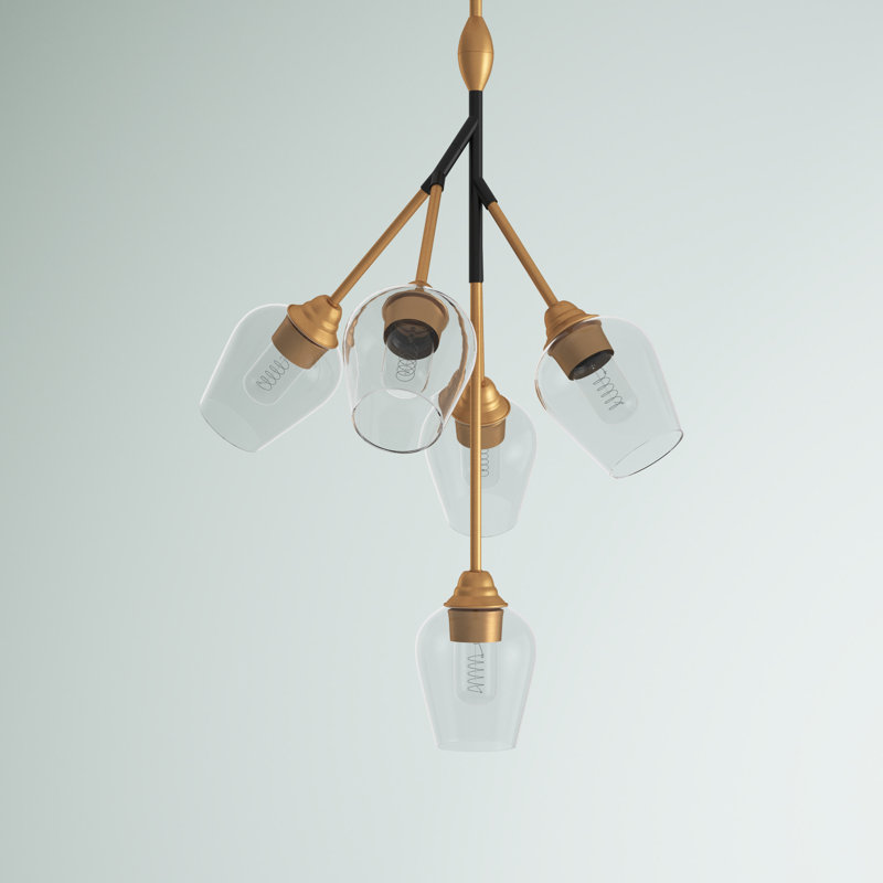 Luminaire suspendu 5 lumières Apel
