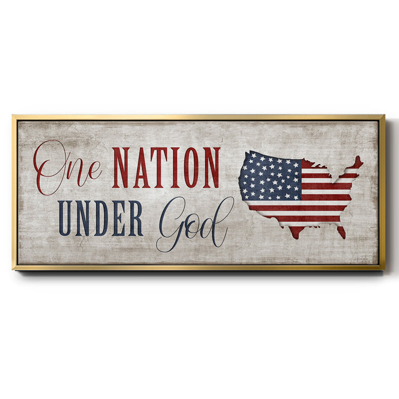 One Nation Under God- Framed Canvas