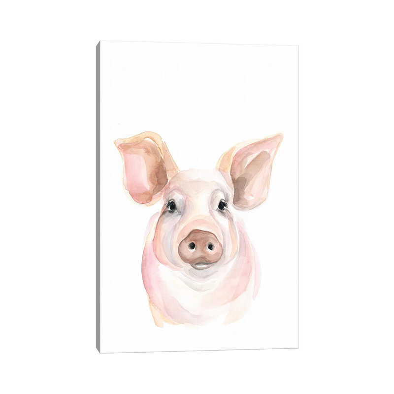 Pig - Wrapped Canvas Gallery-Wrapped Canvas Giclée, 66.04 cm H x 45.72 cm W x 1.91 cm D