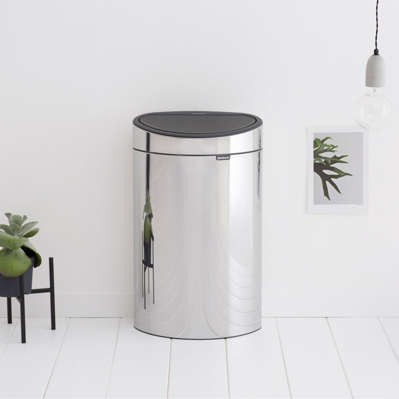 Brabantia Touch Bin New Recycle 40L, Brilliant Steel