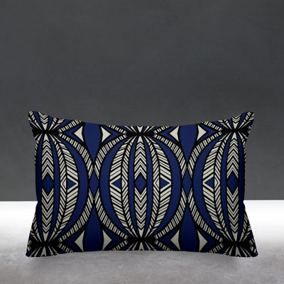 Abstract Outdoor Reversible Throw Pillow