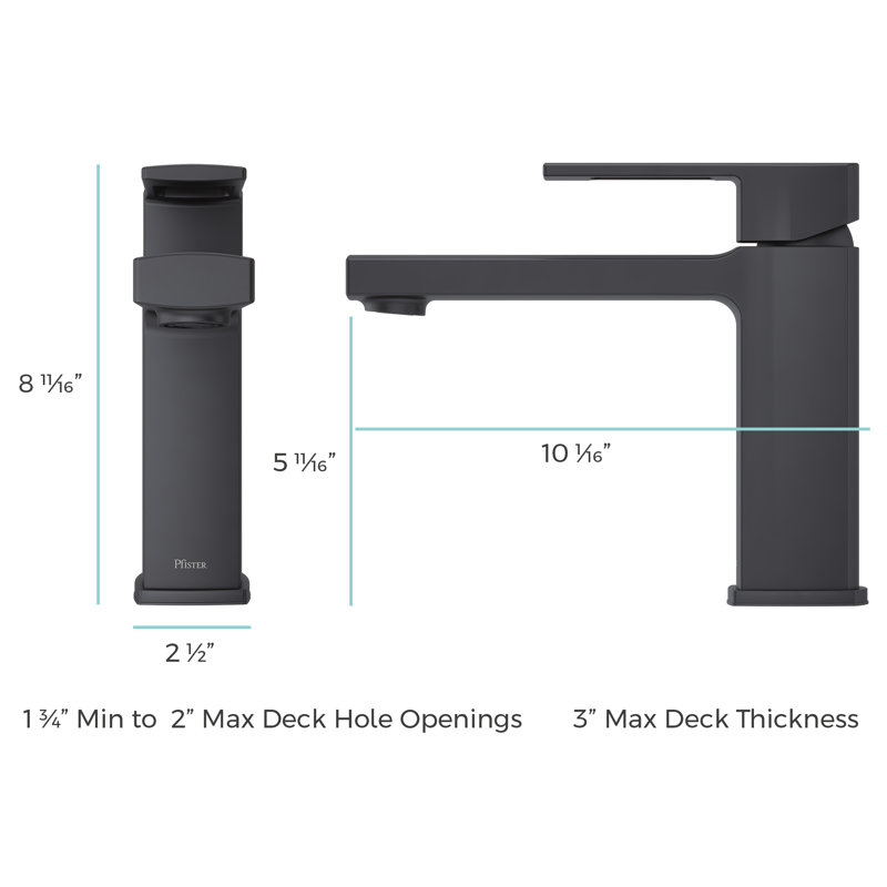 Deckard Single Handle Deck Mounted Tub Spout, Matte Black