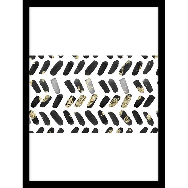 Ridge Chain Black 2 Painting, 26" H x 22" W x 2" D