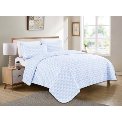 Polyester Machine Printed Geometric Shapes Quilt
