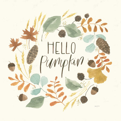 «Hello Pumpkin I» par Jenaya Jackson, reproduction sur toile tendue