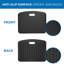 Montez-le! Tapis de sol anti-fatigue, tapis noir pour bureau debout, maison, bureau, 18 x 22 pouces