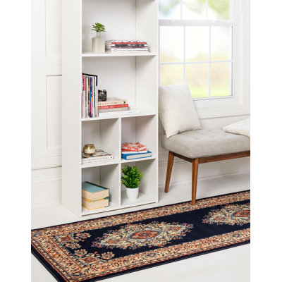 Tapis oriental noir Balthrop