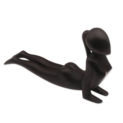 Erelah Cobra Yoga Wood Statue