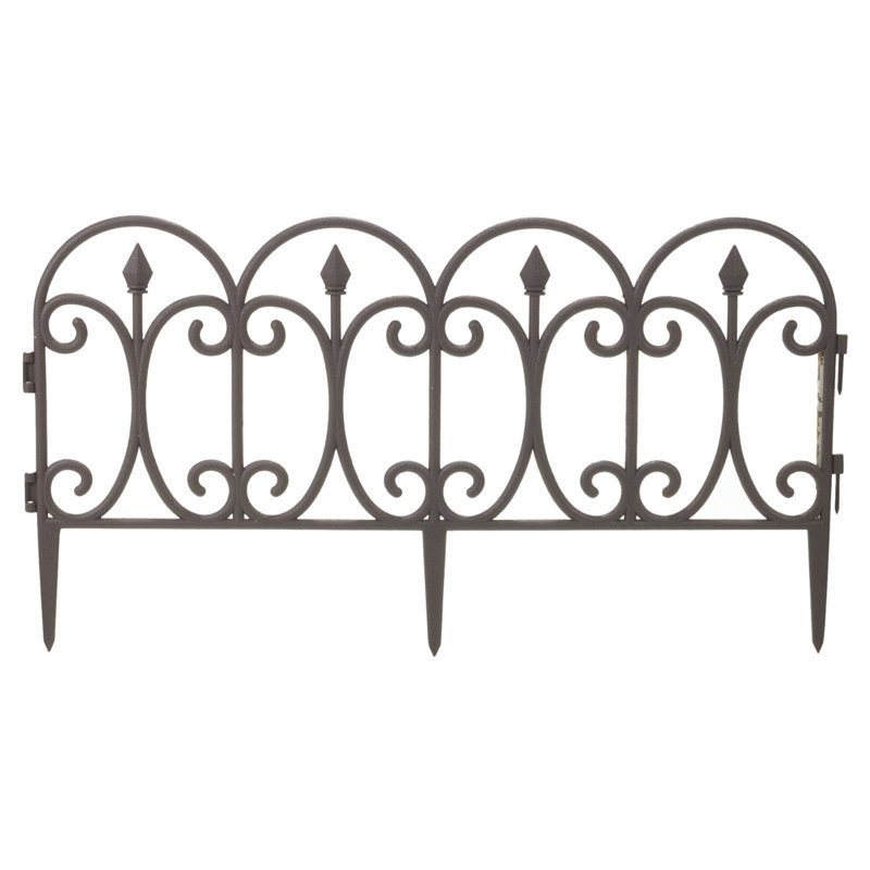 Kit 29.972cm H x 59.944cm W Black Plastic Lawn Edging