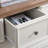 Two-Tone 7-Drawer Wooden Dresser With Brown Top