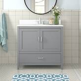 Andover Mills™ Ahner 30'' Single Bathroom Vanity with Stone Top ...