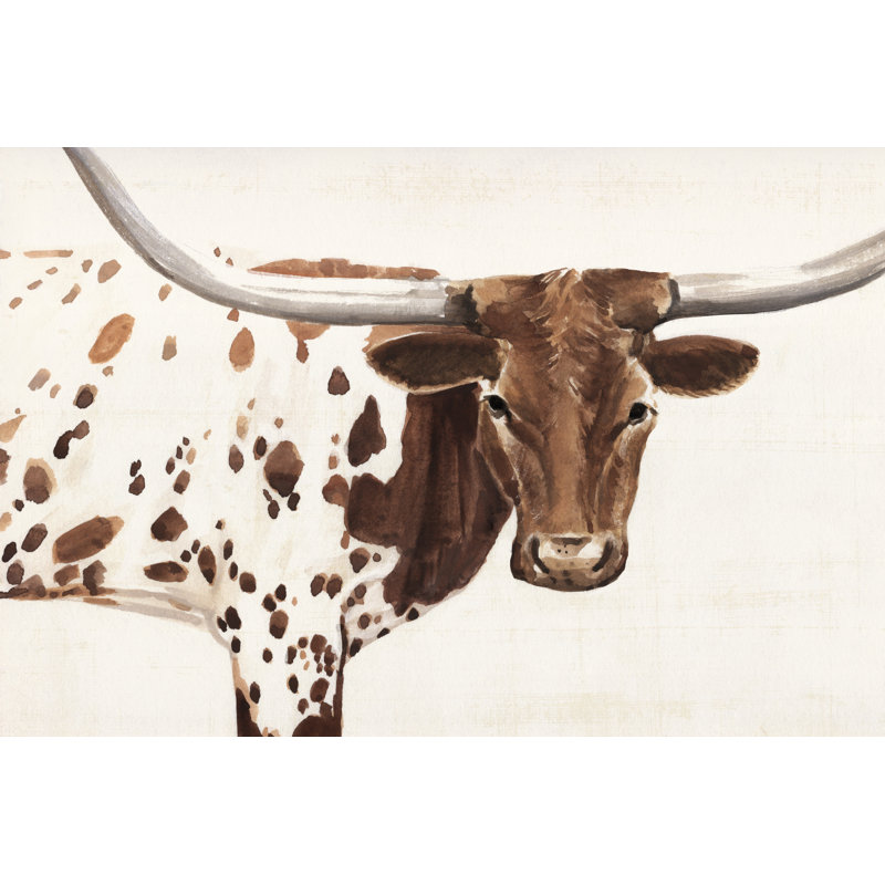 Spotted Steer I by Annie Warren - Wrapped Canvas Print, 61cm H x 91cm W x 3.8cm D