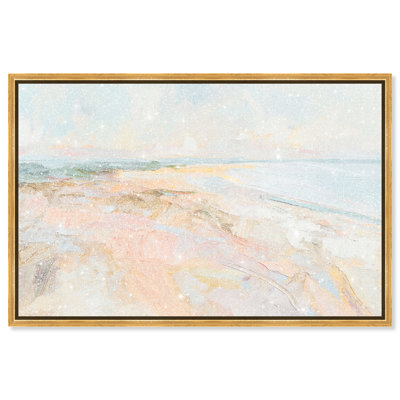 Tidal Borderland I Canvas Abstract Print by Oliver Gal, Black Frame, 15 x 10