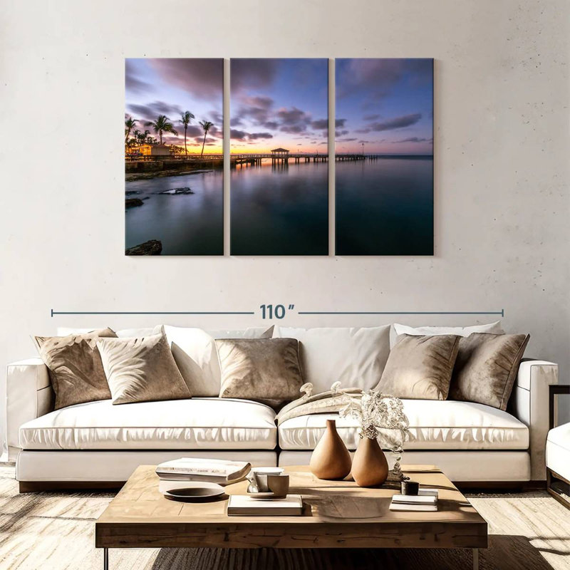 Aletra Blue Sky Key West Dock, 48" H x 74" W