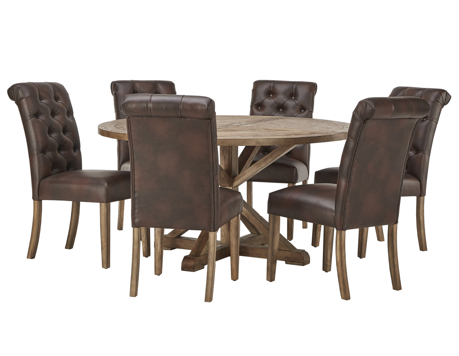 Deane 6 - Person Pedestal Dining Set