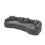 Canapé incurvé sans dossier, canapé modulaire à compression de 110 po à haute densité, canapé-lit pour salon, chambre à coucher, salon, appartement-2072893923