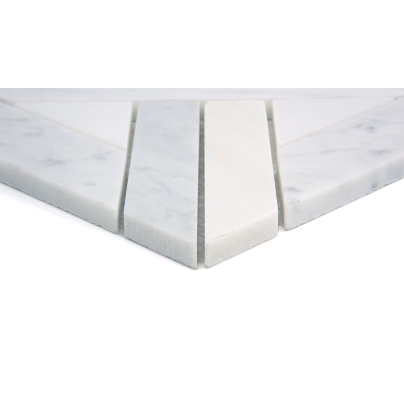 Alluro Cas Cream 9 in. x 9 in. Polished Marble Floor and Wall Tile (5.64 sq. ft./Case), Silver