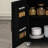 74.8" Kitchen Island With Extendable Dining Table, Marble Veneer Top & Built-In Power Outlet - Mobile Storage Cart With 3 Drawers & Cabinet, Rolling Kitchen Cart For Dining Room-1522136412