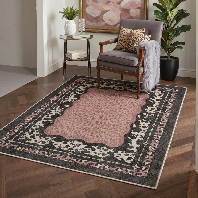 Tapis intérieur lavable à la machine SafariLeap, Rectangle 5' x 7'
