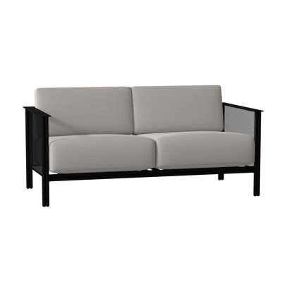 Jax 53.25'' Wide Iron Loveseat with Cushions