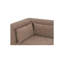 Canapé modulaire June Classic L brun foncé