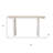 60" Natural Solid Wood Oval Console Table