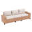 3-seat Outdoor Patio Sofa With Cushions