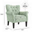 Chaise d'appoint moderne rembourrée - vert fronde-133402453