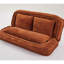 Vidéo pour lit de chien double paresseux en chenille orange pour la détente dans un coin salon extérieur avec animaux-130794268