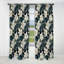 Motif botanique beige et gris Jungle II - rideau floral - rideau occultant - 1 panneaux-107555745