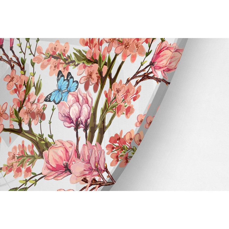Handmade Traditional Plants & Flowers Wall Decor on Acrylic
